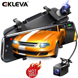  Gương chiếu hậu Ekleva hai ống kính 1080p có camera 10 inch cho xe hơi 