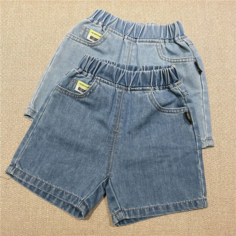 Quần Short Denim Thời Trang Hàn Quốc Cá Tính Cho Bé Trai