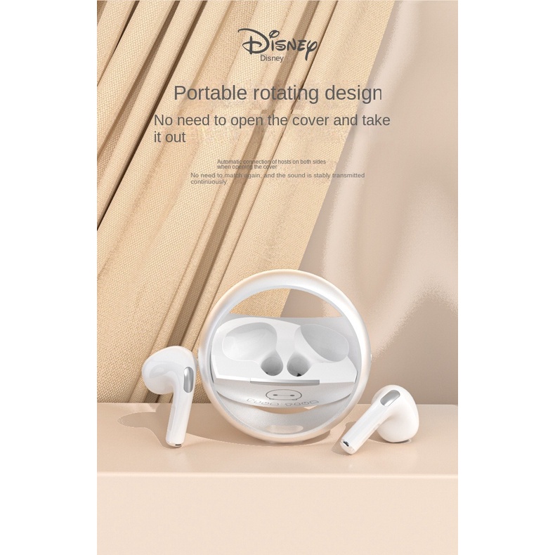 Tai Nghe Bluetooth Không Dây Xoay Tròn Thông Minh NUOWA Disney TWS