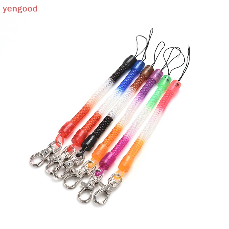 1 Vòng Xoắn Ốc Nhựa Chịu Lực - 1 Cái-Reychain-Keychain-Keychain-Keychain-Keyring - Co Giãn Có Thể Thu Vào