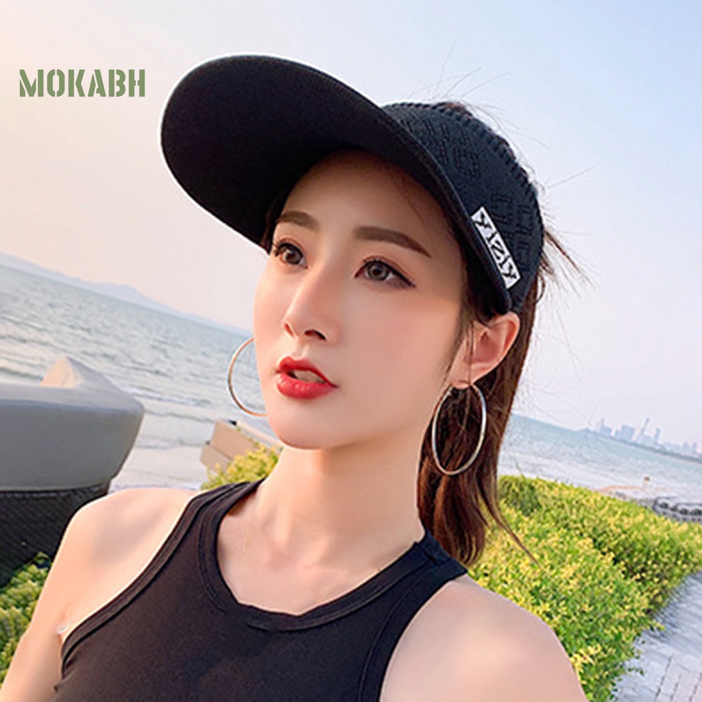 Mũ Lưỡi Trai Hở Chóp Chống Tia UV Có Thể Điều Chỉnh Thoáng Khí Thời Trang Mùa Hè Cho Nam Và Nữ