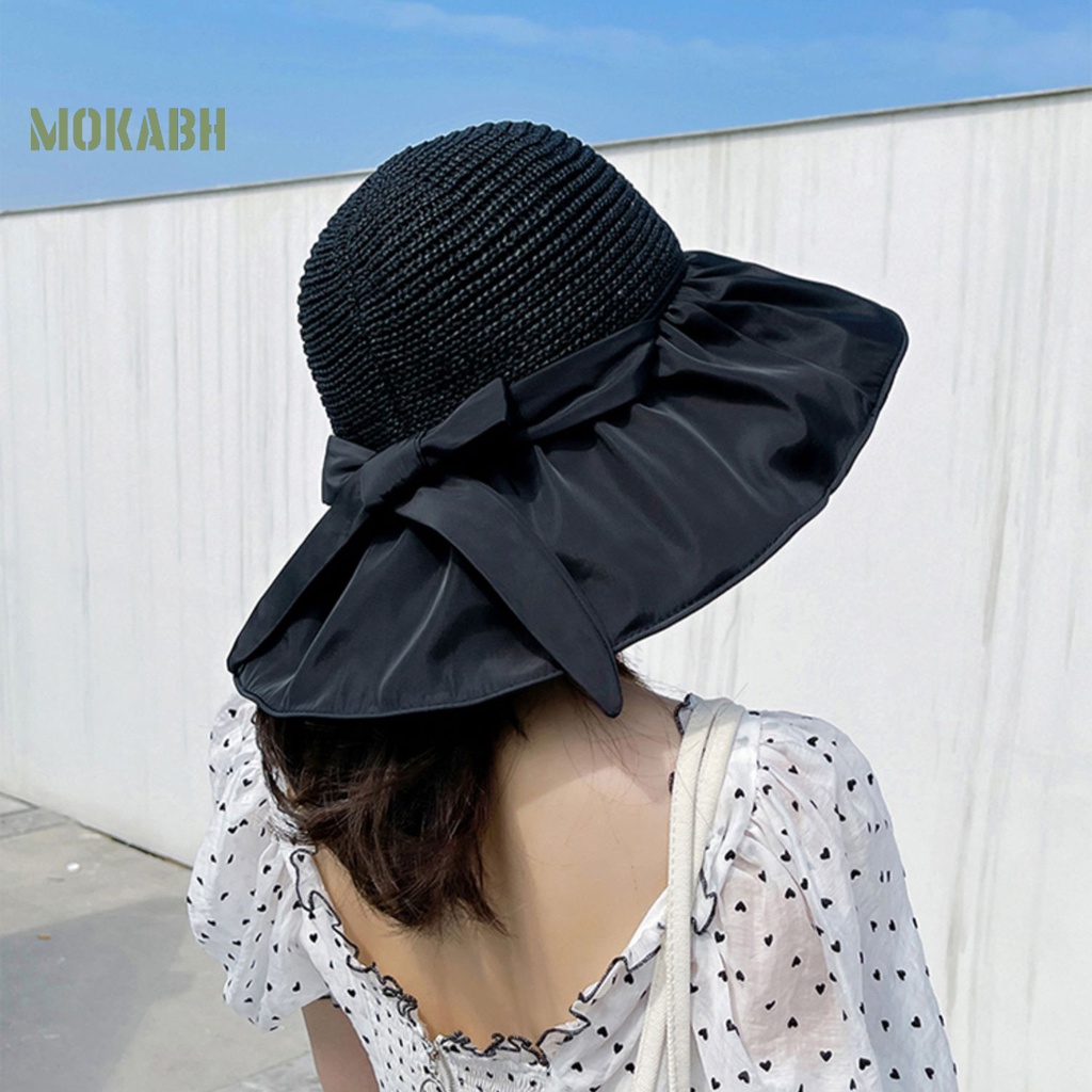 Nón Tai Bèo Vành Rộng Chống Tia UV Thoáng Khí Thời Trang Mùa Hè Cho Nữ