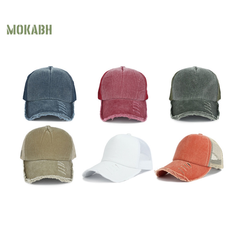 Mũ Lưỡi Trai Phối Lưới Chống Tia UV Thời Trang Mùa Hè Cho Nam