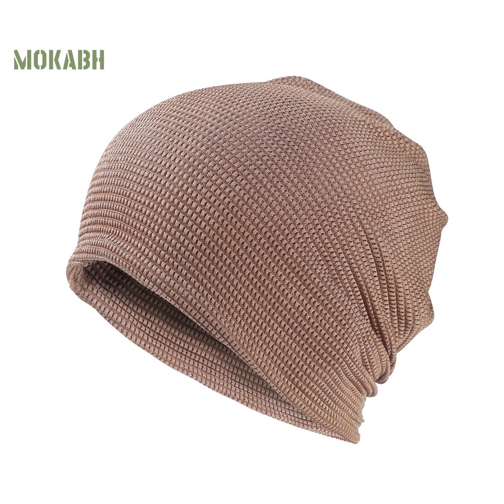 Mũ Beanie Màu Trơn Co Giãn Thoáng Khí Thời Trang Mùa Hè Cho Nam Và Nữ