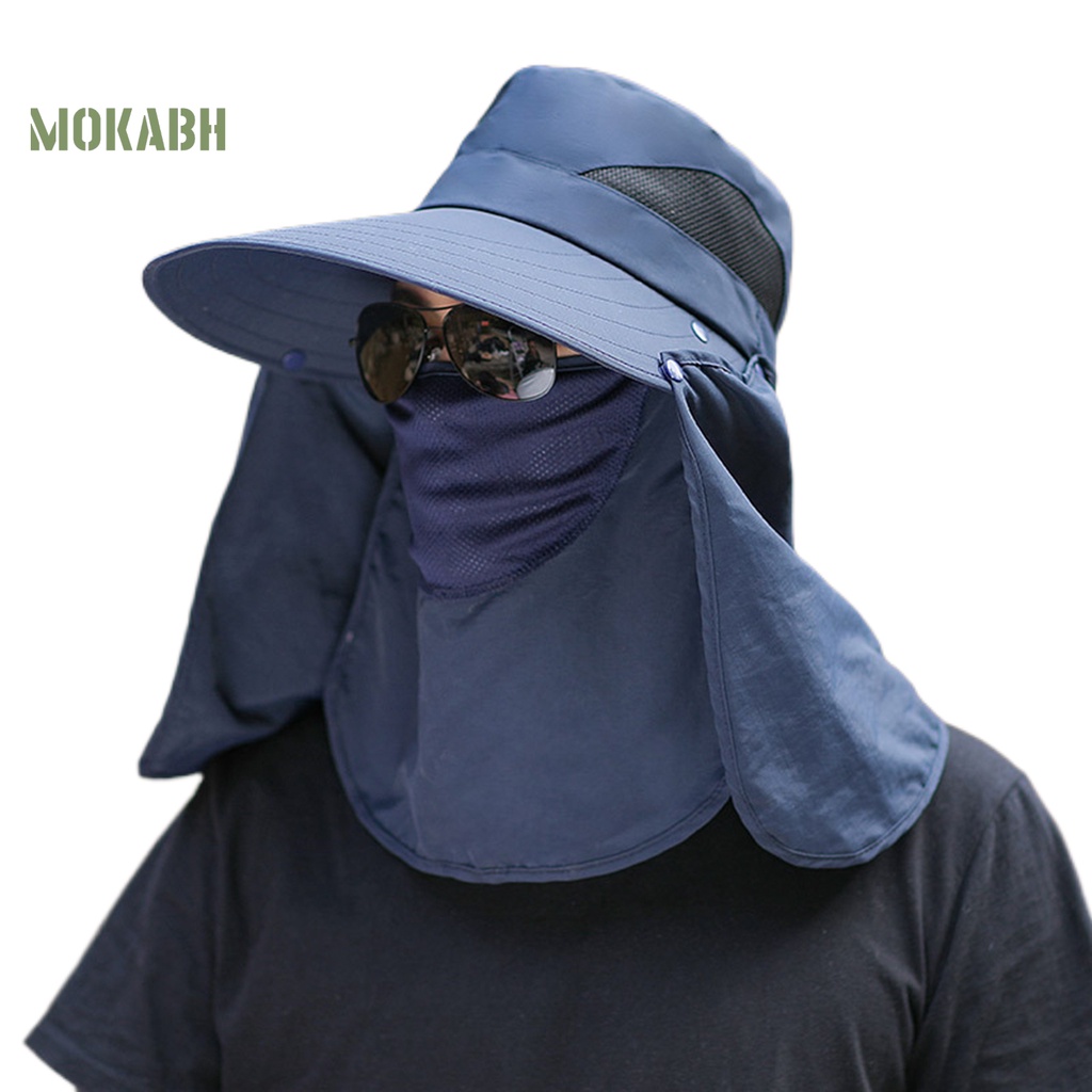 Mũ Lưỡi Trai Màu Trơn Thiết Kế Rỗng Thoáng Khí Chống Tia UV Thời Trang Cho Nam