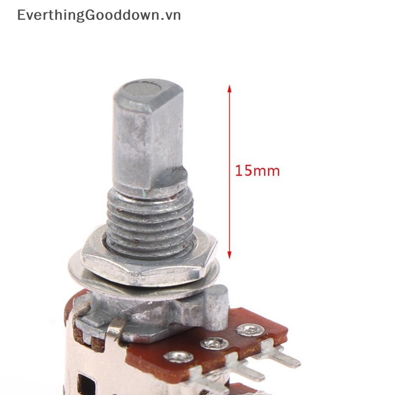 Chiết Áp Âm Thanh Nổi H120 A50K A10K 15mm Có Công Tắc