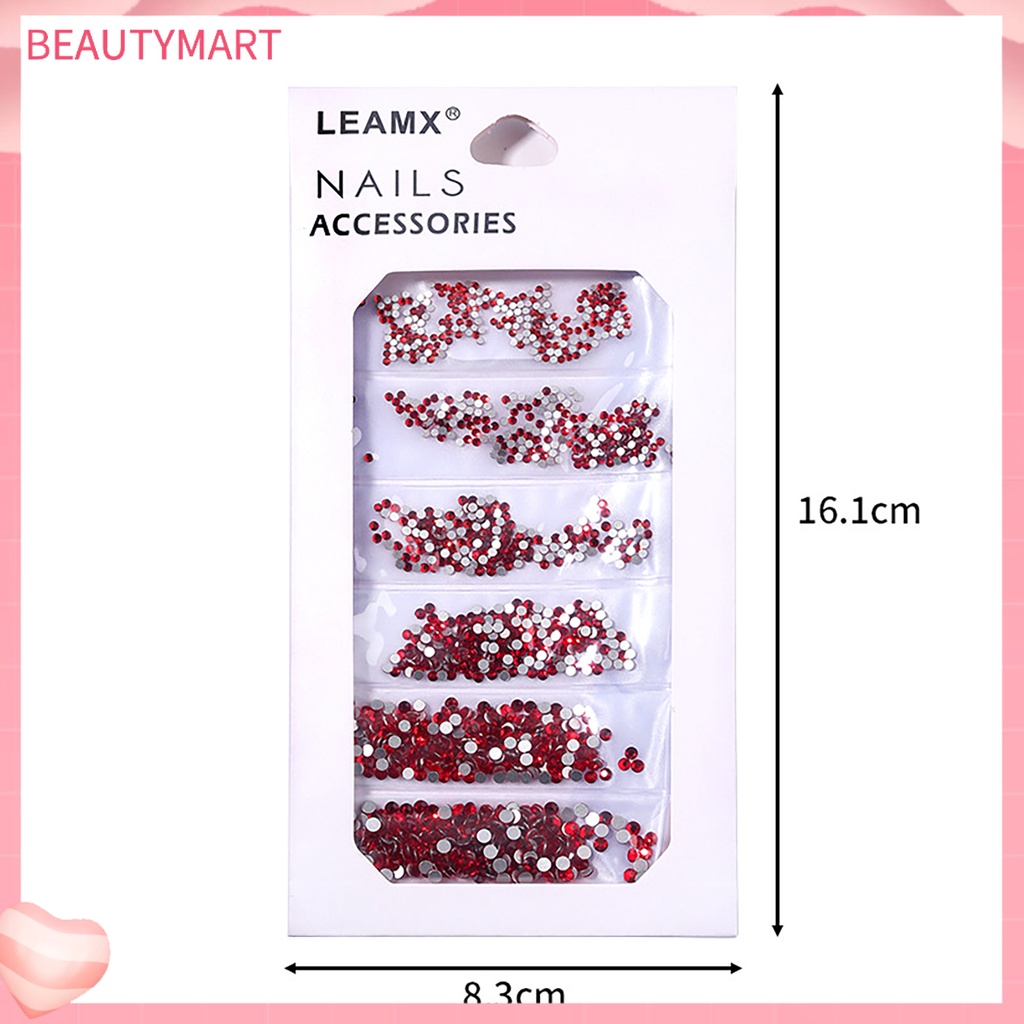 1 Túi Phụ Kiện Trang Trí Móng Tay Hiệu Ứng Kính Lấp Lánh Dễ Sử Dụng