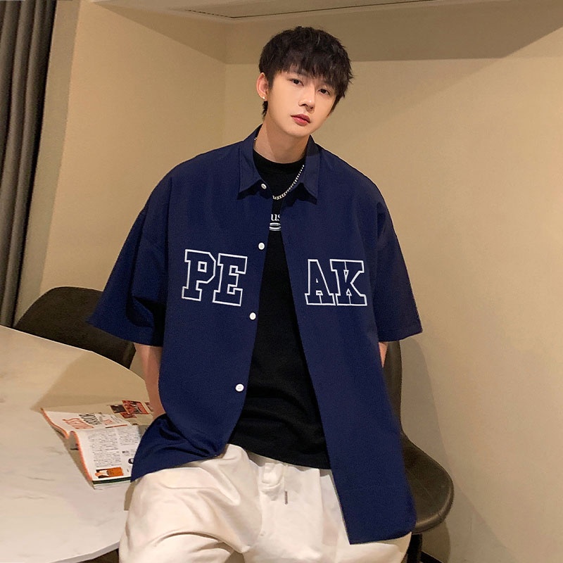 Áo Thun Tay Ngắn Dáng Rộng Thoáng Khí Thời Trang Mùa Hè Cho Nam