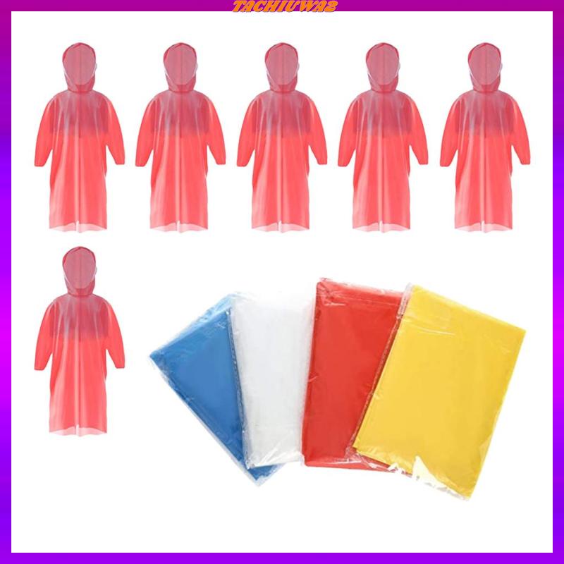 Set 2 / 10 Áo Mưa Bằng PVC Sử Dụng Một Lần Cho Trẻ Em