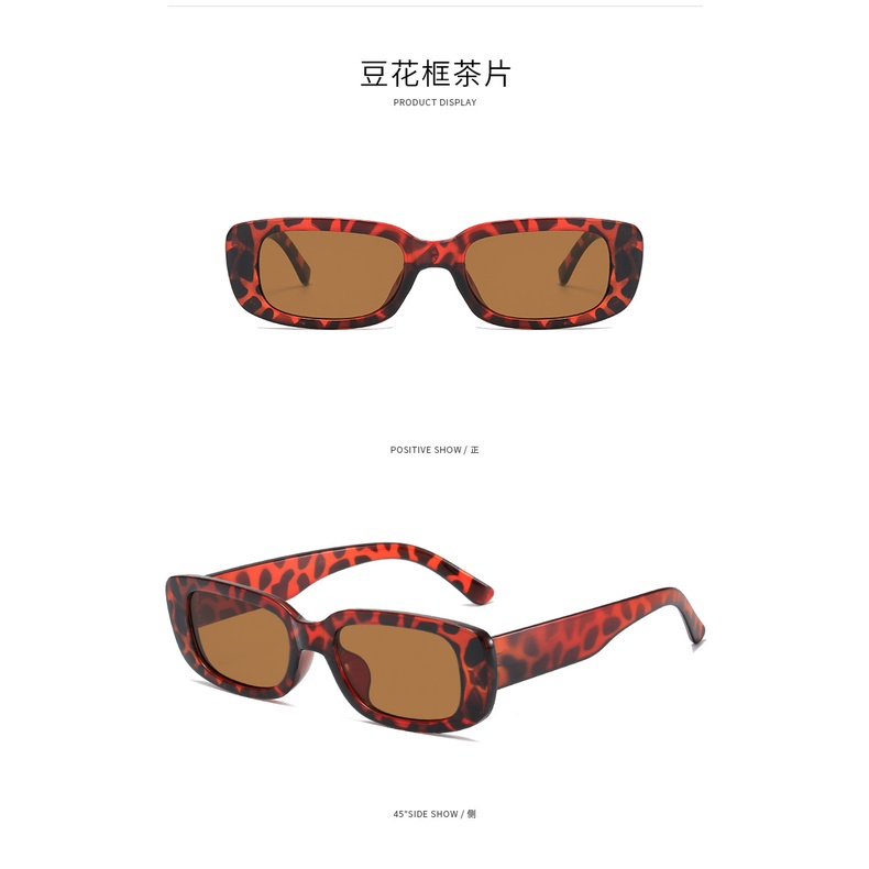 Kính Mát Gọng Vuông Nhỏ Phong Cách Âu Mỹ Thời Trang