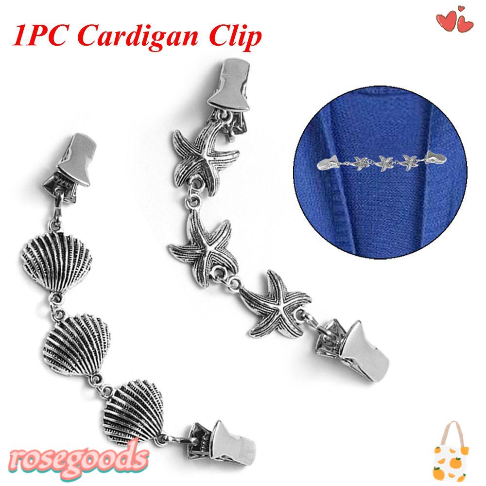 Kẹp Cài Áo Cardigan Hình Vỏ Sò Sao Biển Phong Cách Retro Thời Trang