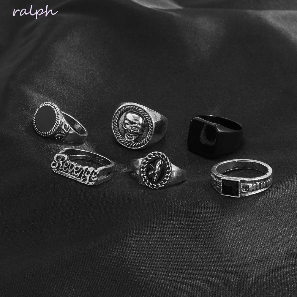 Nhẫn Hình Đầu Lâu Thiết Kế Đơn Giản Sáng Tạo Thời Trang Cho Nam