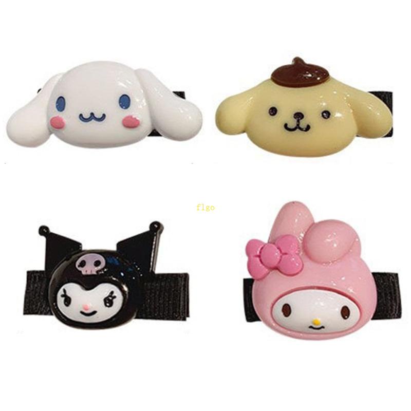 Kẹp Tóc Mỏ Vịt Bằng Acrylic In Họa Tiết Hoạt Hình Dễ Thương