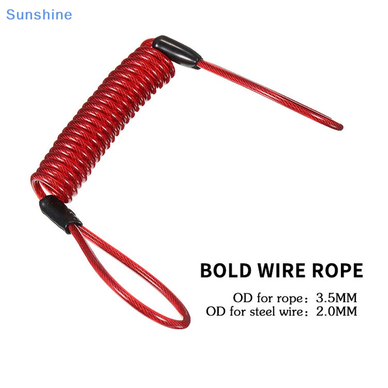 Bộ Khóa Phanh Đĩa Xe Đạp / Xe Máy Bằng Dây Thép Chống Trộm Tiện Dụng