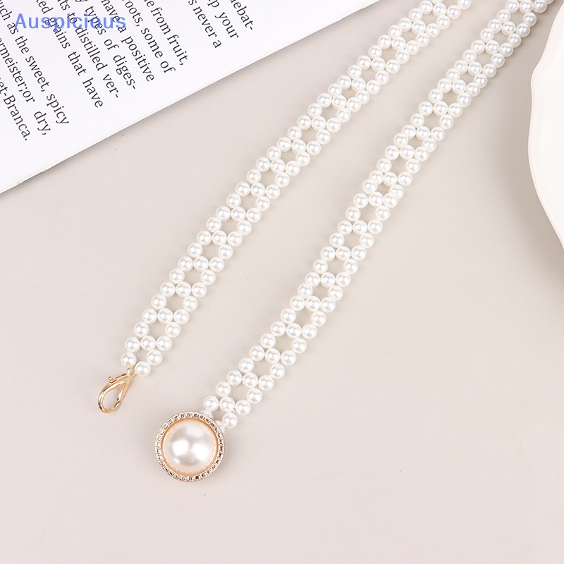 Thắt Lưng Chuỗi Dài Đính Ngọc Trai Thanh Lịch Hợp Thời Trang Cho Nữ