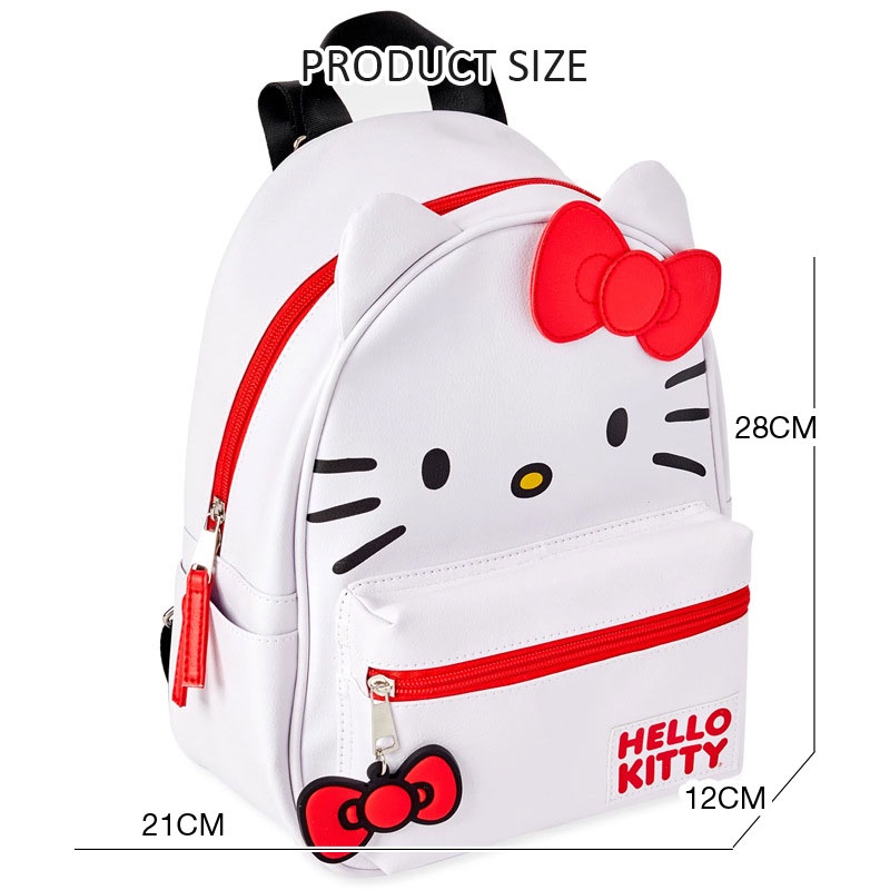 Balo Da PU Hình Hello Kitty Phong Cách Nhật Bản