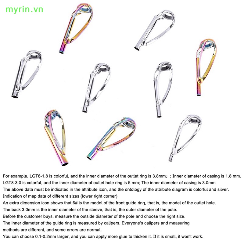 1 Vòng Dẫn Cần Câu Cá Màu Bạc / Mưa Tiện Dụng