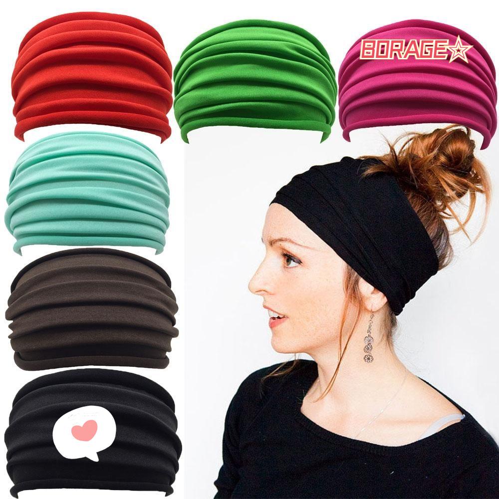 Băng Đô Thể Thao Bản Rộng Co Giãn 13 Màu Mới