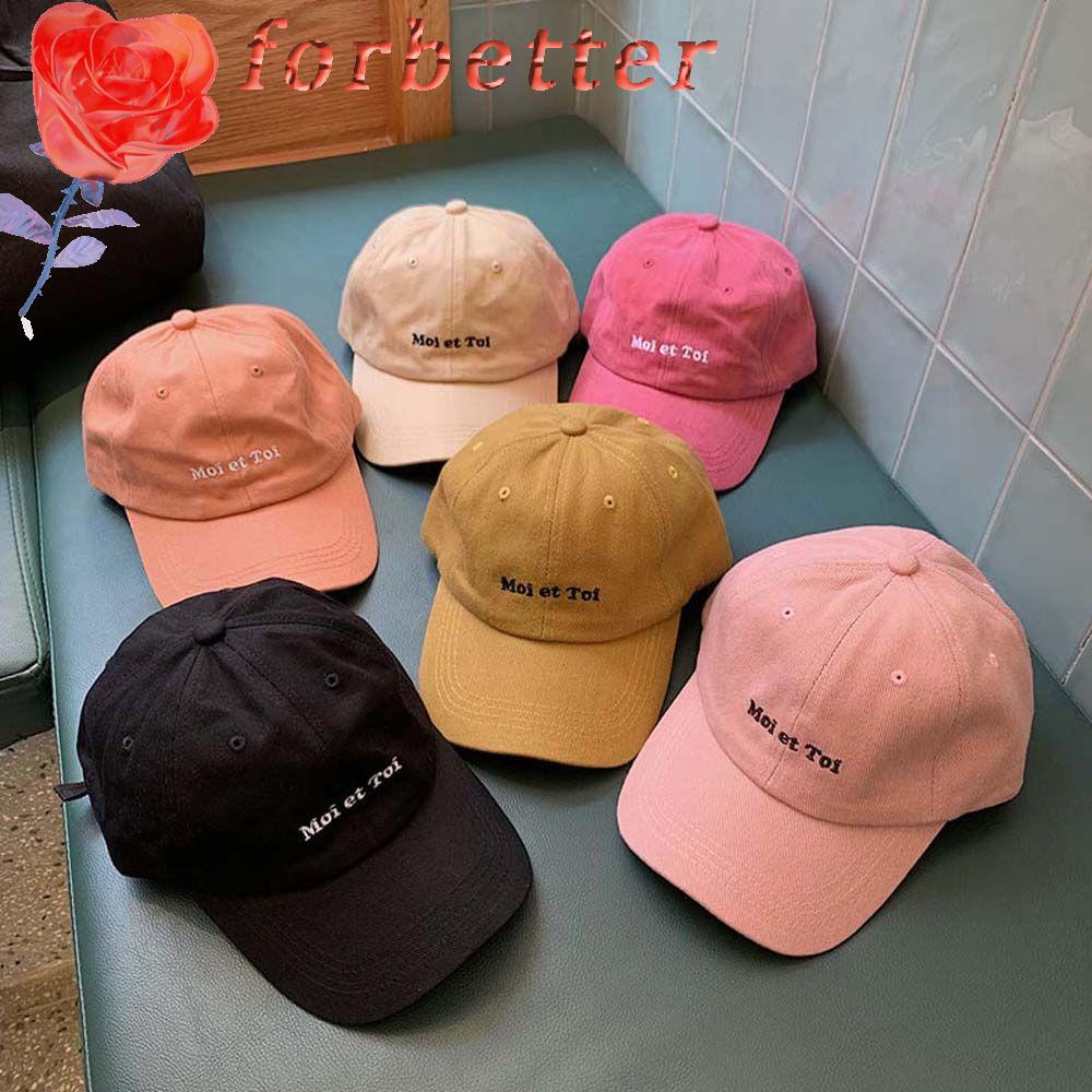 Mũ Lưỡi Trai Thêu Chữ Phong Cách Hip Hop Hàn Quốc Thời Trang Mùa Hè Cho Nữ