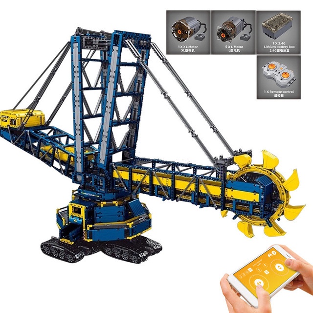 Đồ chơi Lắp ráp Mô hình mould king 17006 Bucket Wheel Excavator Máy Đào Rover