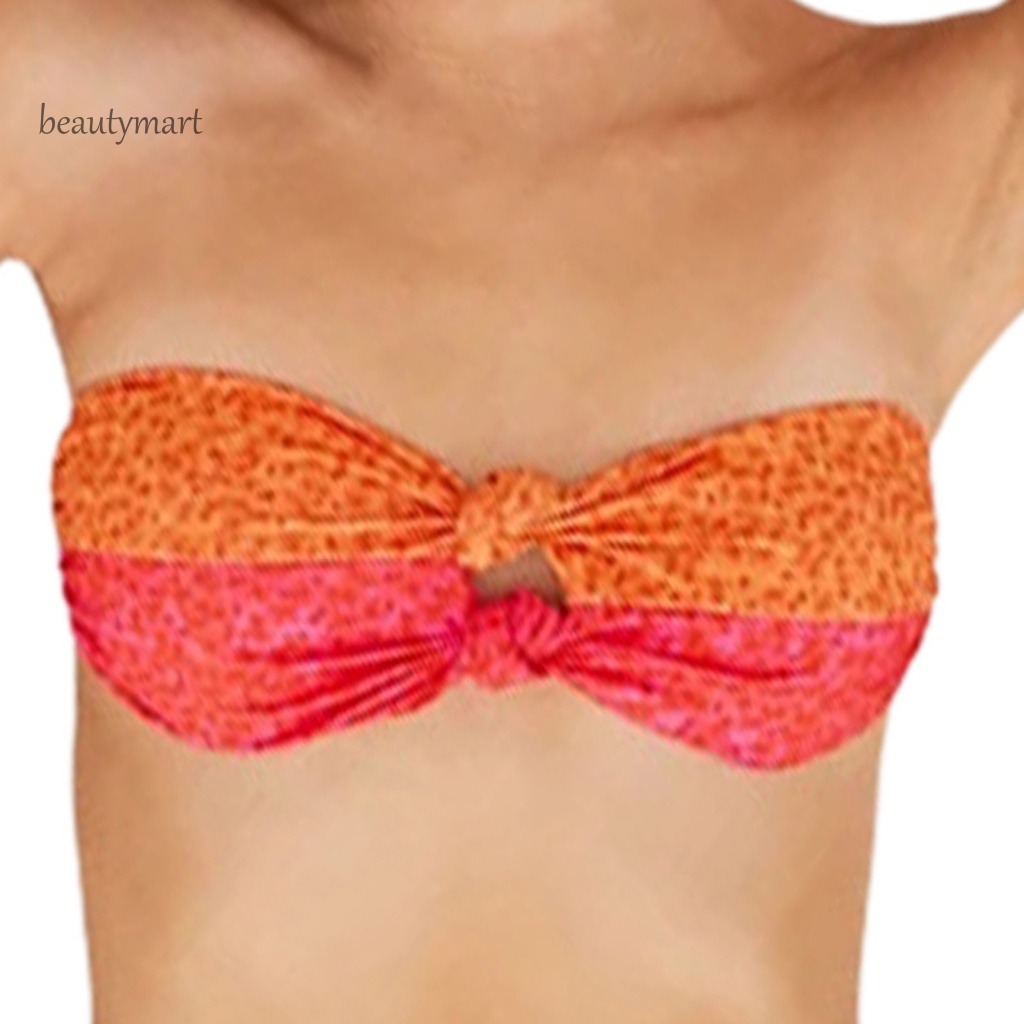 Bộ Bikini 2 Mảnh Buộc Dây Sau Lưng Họa Tiết Chấm Bi Cho Nữ