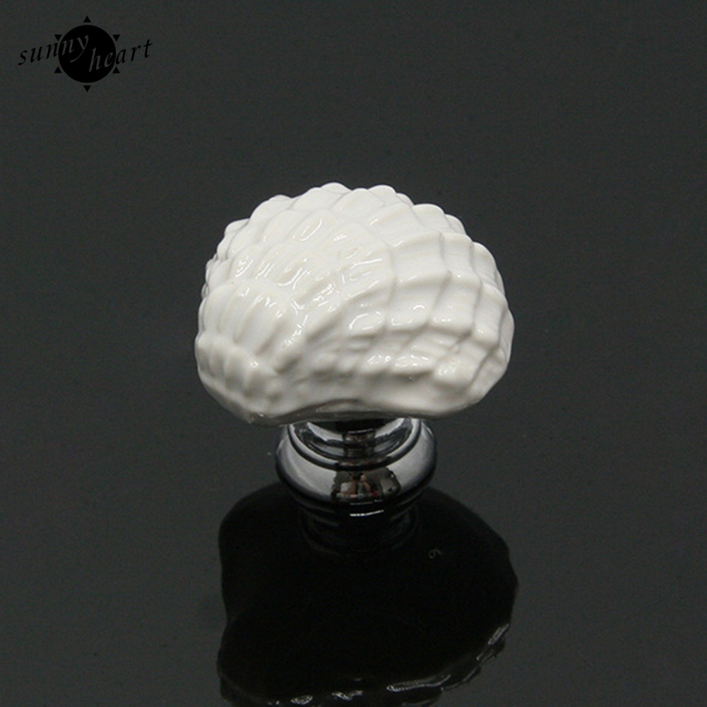 Tay Nắm Ngăn Kéo Tủ Bằng Gốm Hình Vỏ Sò Dễ Thương