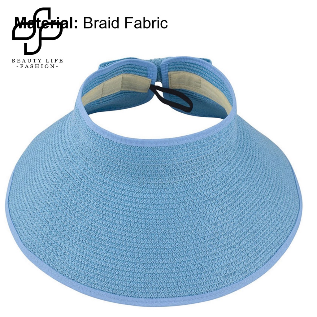 Nón Cối Phối Nơ Màu Sắc Tinh Khiết Thời Trang Mùa Hè Cho Nữ