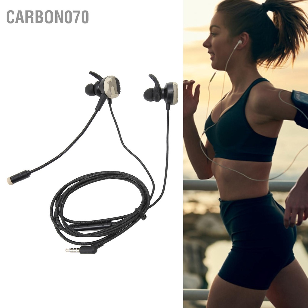 Carbon070 Tai nghe chơi game 3 5mm Giảm tiếng ồn có dây âm thanh nổi Mic thể tháo rời cho PS4 Xbox One PC