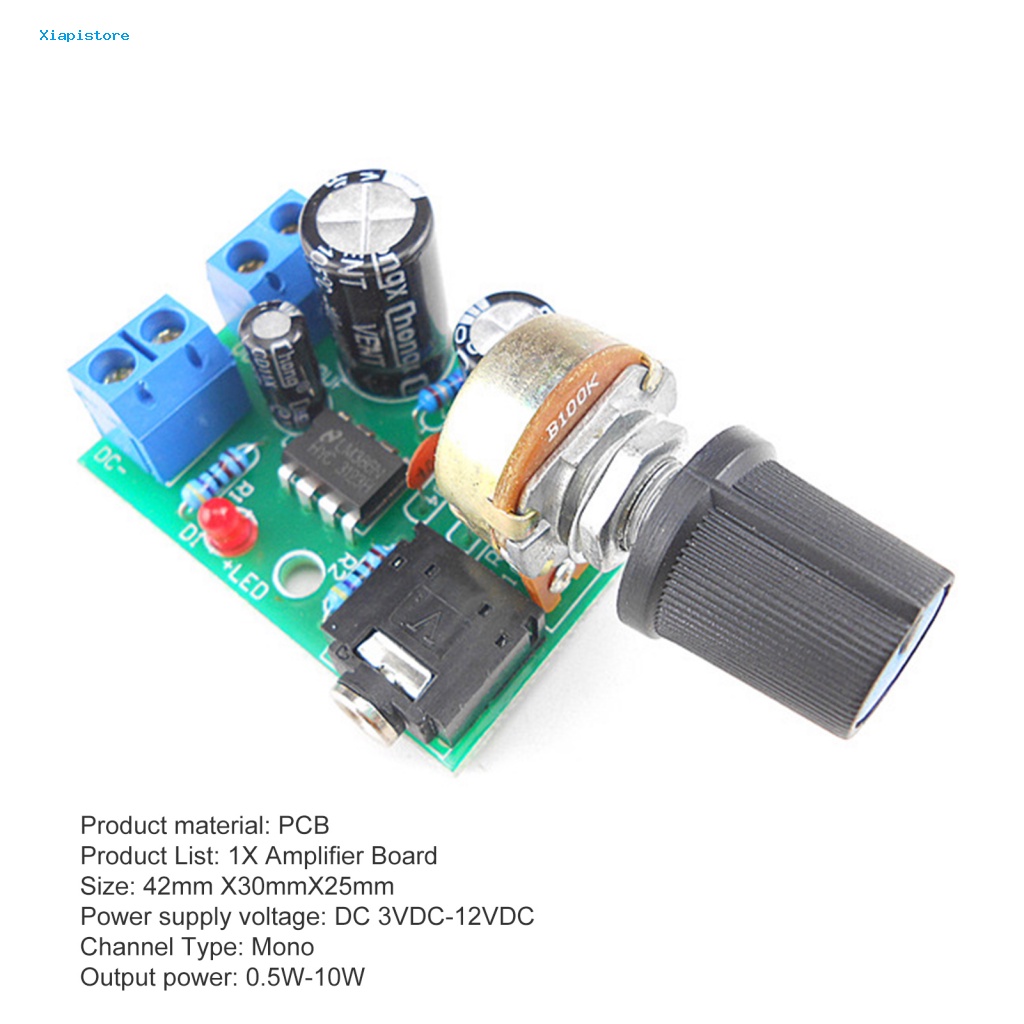 Bảng Mạch Khuếch Đại Âm Thanh Kỹ Thuật Số YX1667 Mini LM386 PCB 0.5W-12W Cho Loa Laptop