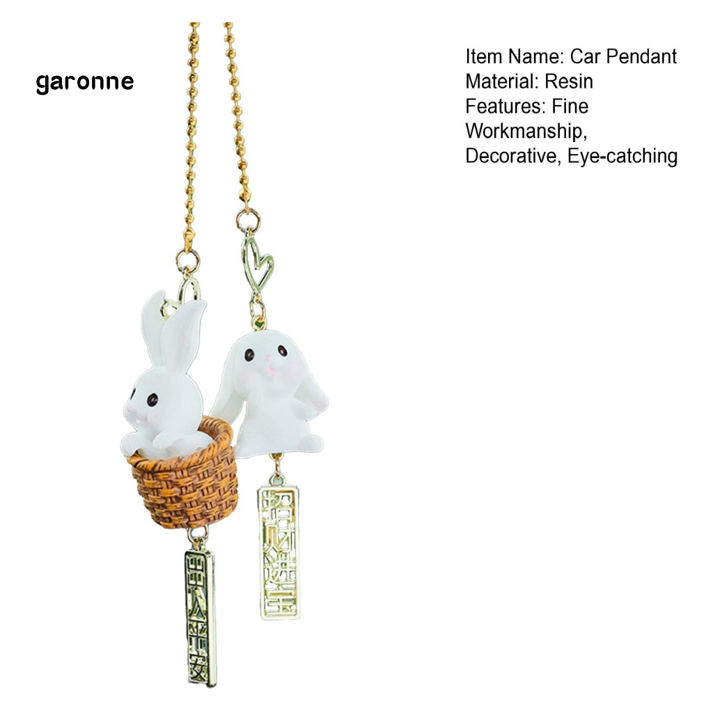 Phụ Kiện Treo Trang Trí Nội Thất Xe Hơi Hình Giỏ Tre May Mắn Bằng Nhựa Resin