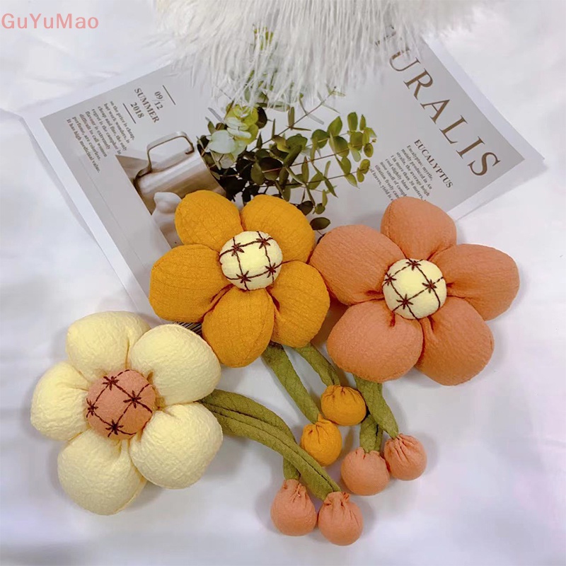 1 Túi Hoa Hướng Dương Bằng Vải Cotton Treo Trang Trí Xe Hơi DIY