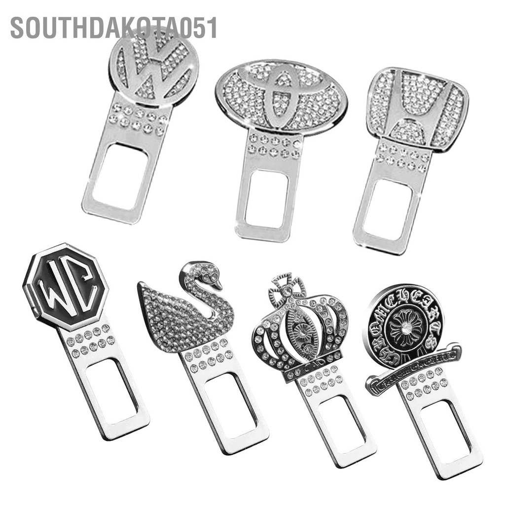 Southdakota051 Kẹp dây an toàn Thạch nhỏ gọn Di động thoải mái Bộ điều chỉnh cho xe hơi