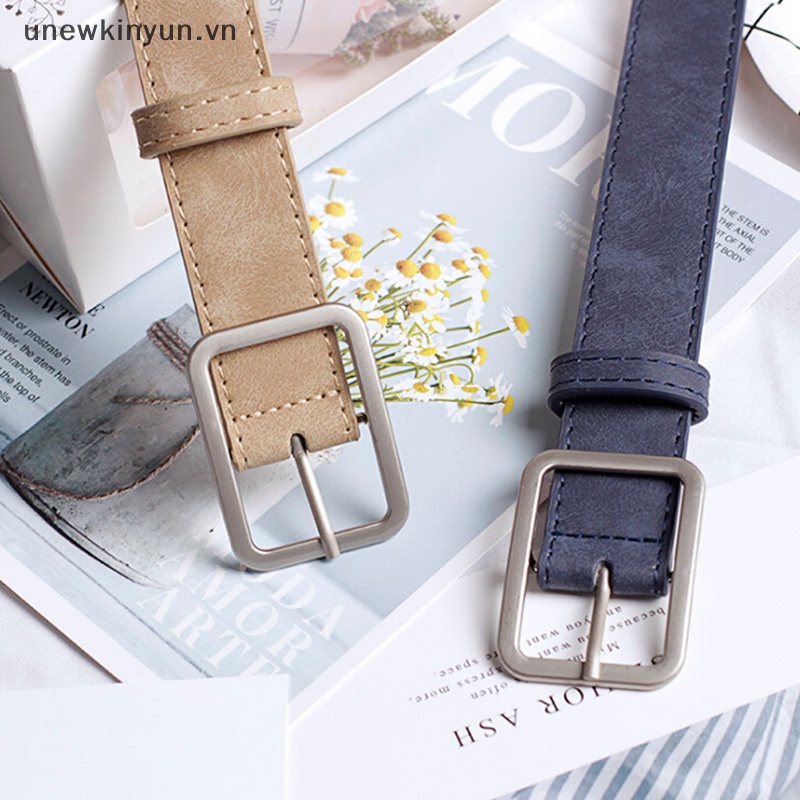Thắt Lưng Da Khóa Kim Loại Phong Cách Boho Thời Trang Cho Nữ