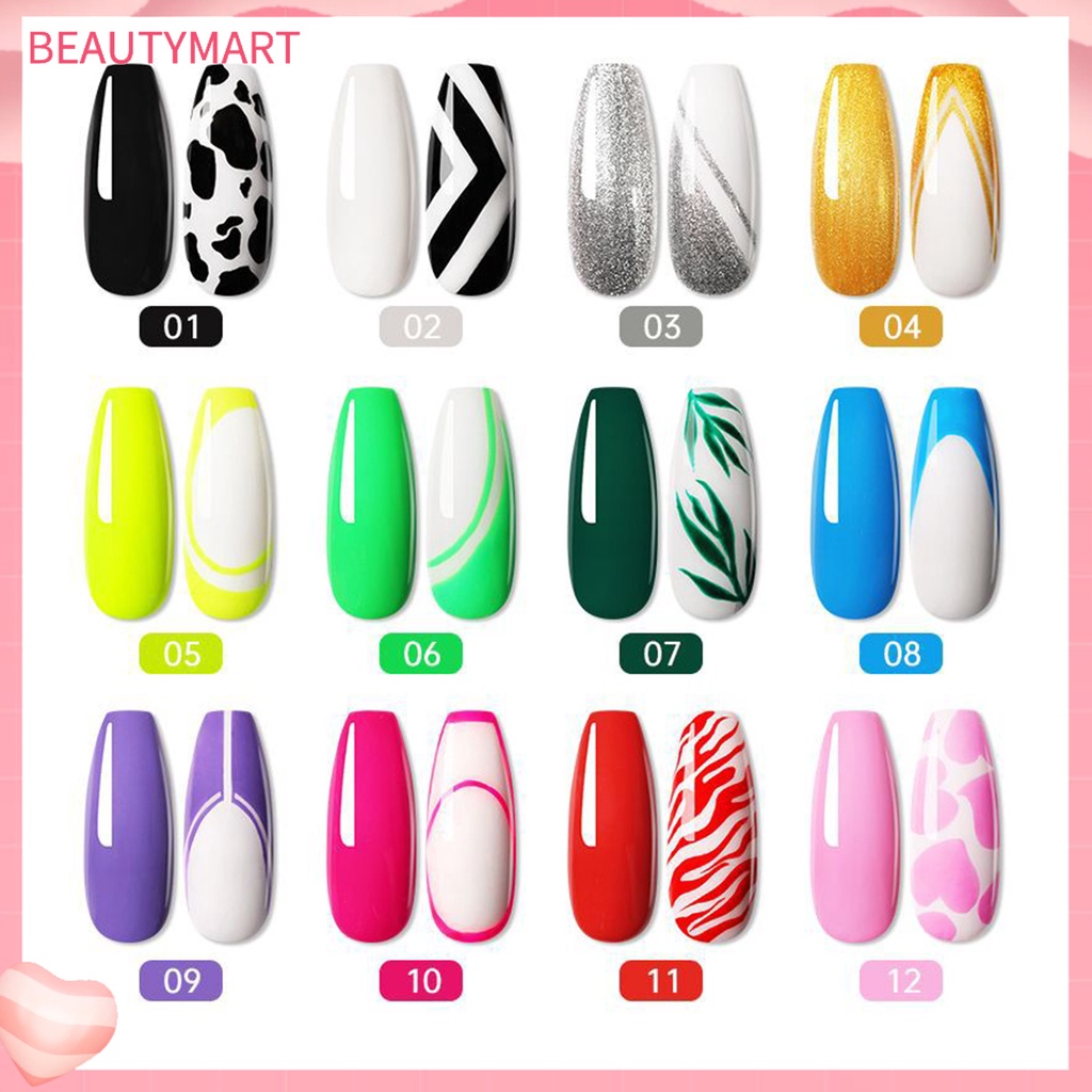 Gel Sơn Móng Tay 8ml Độ Đàn Hồi Cao Không Phai Tiện Dụng