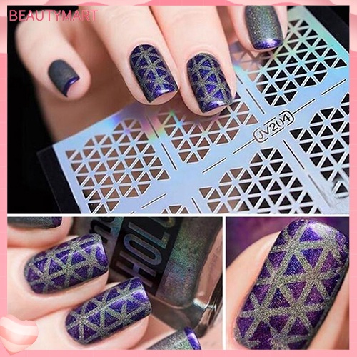 1 Tấm Sticker Rỗng Dán Móng Nghệ Thuật DIY Dễ Sử Dụng