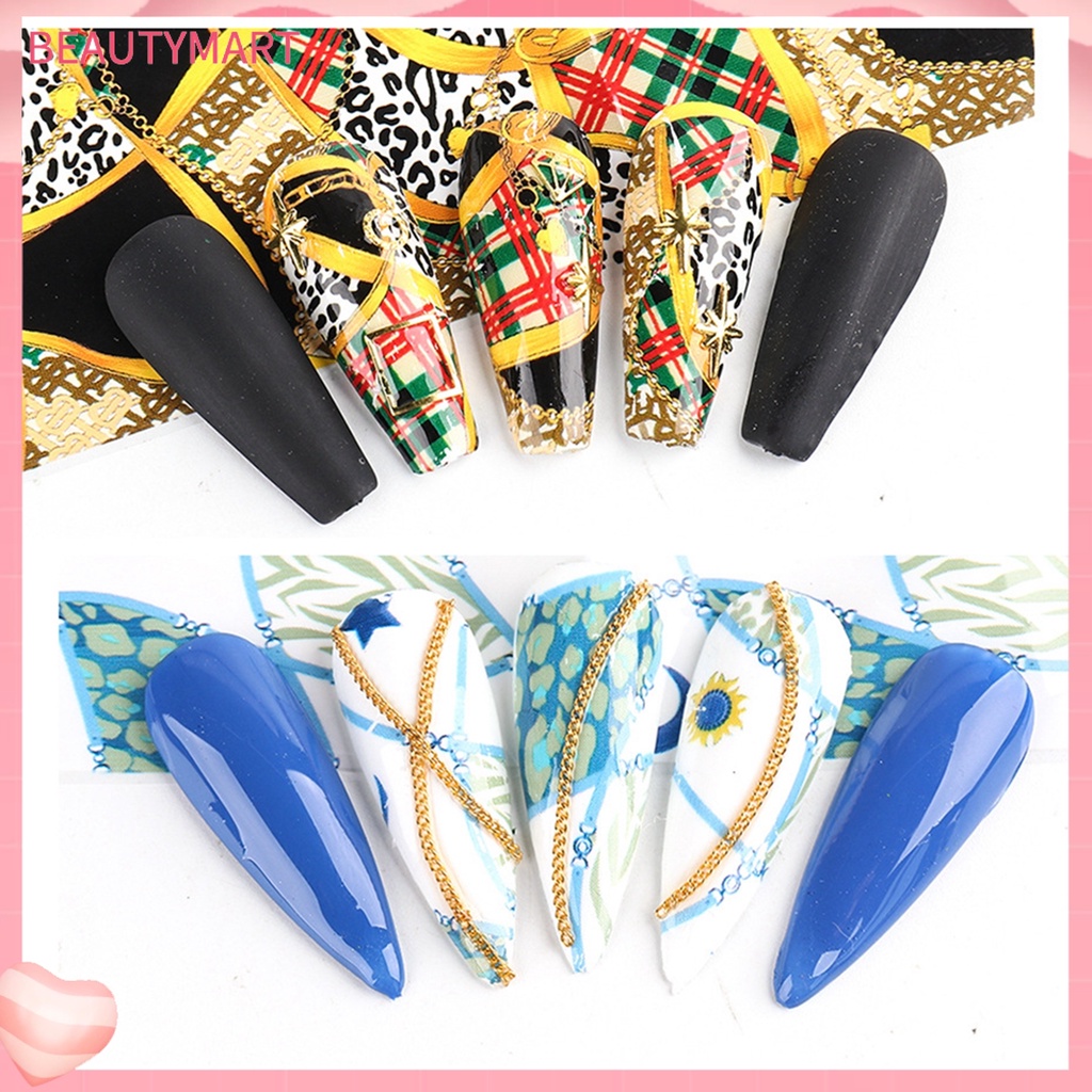 Set 10 Sticker Dán Móng Nghệ Thuật Họa Tiết Động Vật Graffiti