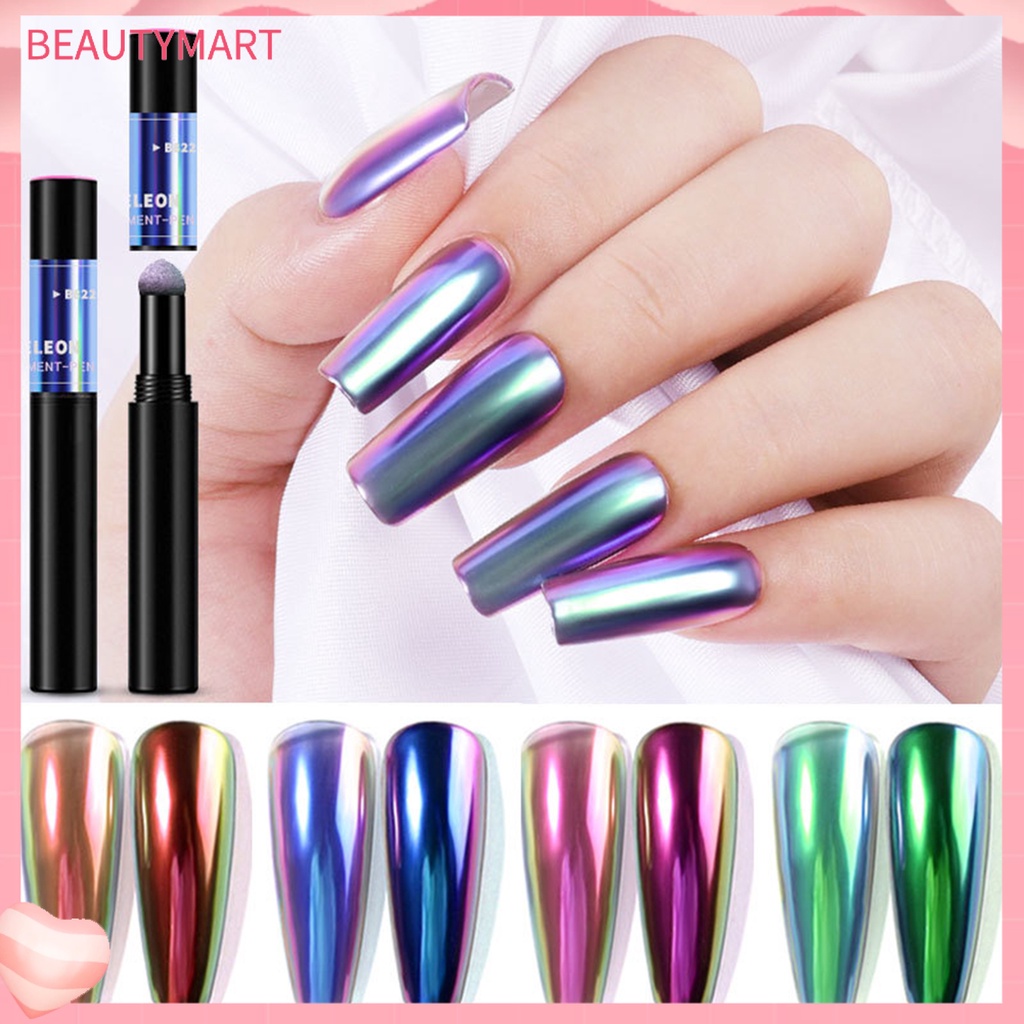 Bút Trang Trí Móng Nghệ Thuật Tạo Hiệu Ứng Gương Lấp Lánh ABS Dành Cho Salon Làm Móng