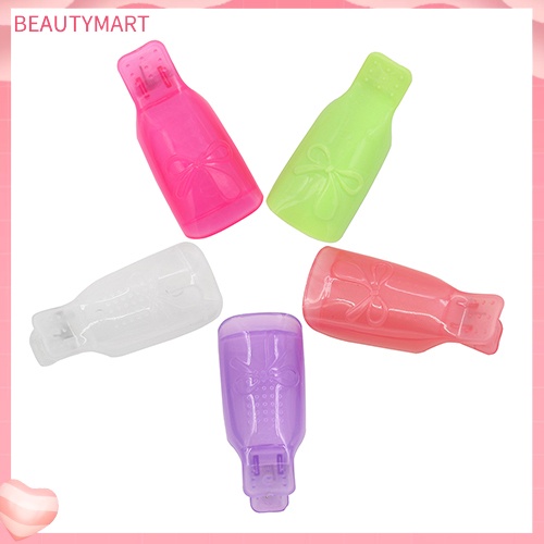 Bộ 10 Kẹp Ủ Tẩy Sơn Móng Tay Bằng Nhựa Hình Nơ