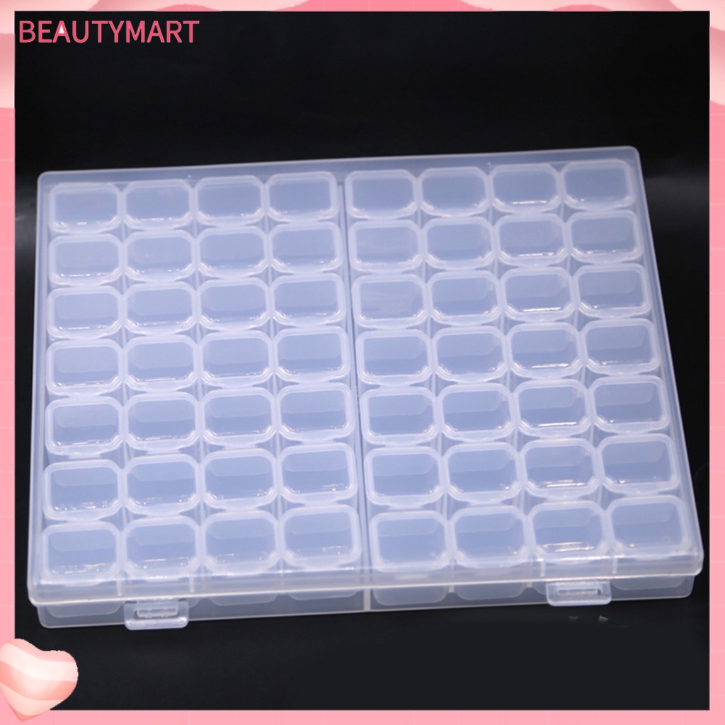 Hộp Nhựa PP 56 Ngăn Đựng Phụ Kiện Trang Trí Móng Nghệ Thuật