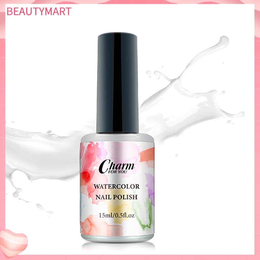 Sơn Móng Tay Dạng Lỏng 15ml Khô Nhanh Không Tẩy Rửa Hiệu Ứng Gradient Bằng Nhựa Resin