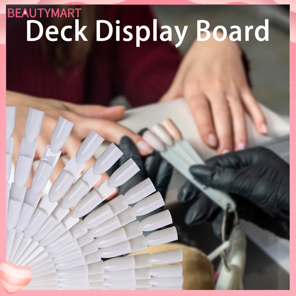 Bộ 50 Bảng Trưng Bày Móng Tay Giả Trong Suốt Hình Quạt Dễ Sử Dụng Thân Thiện Với Môi Trường