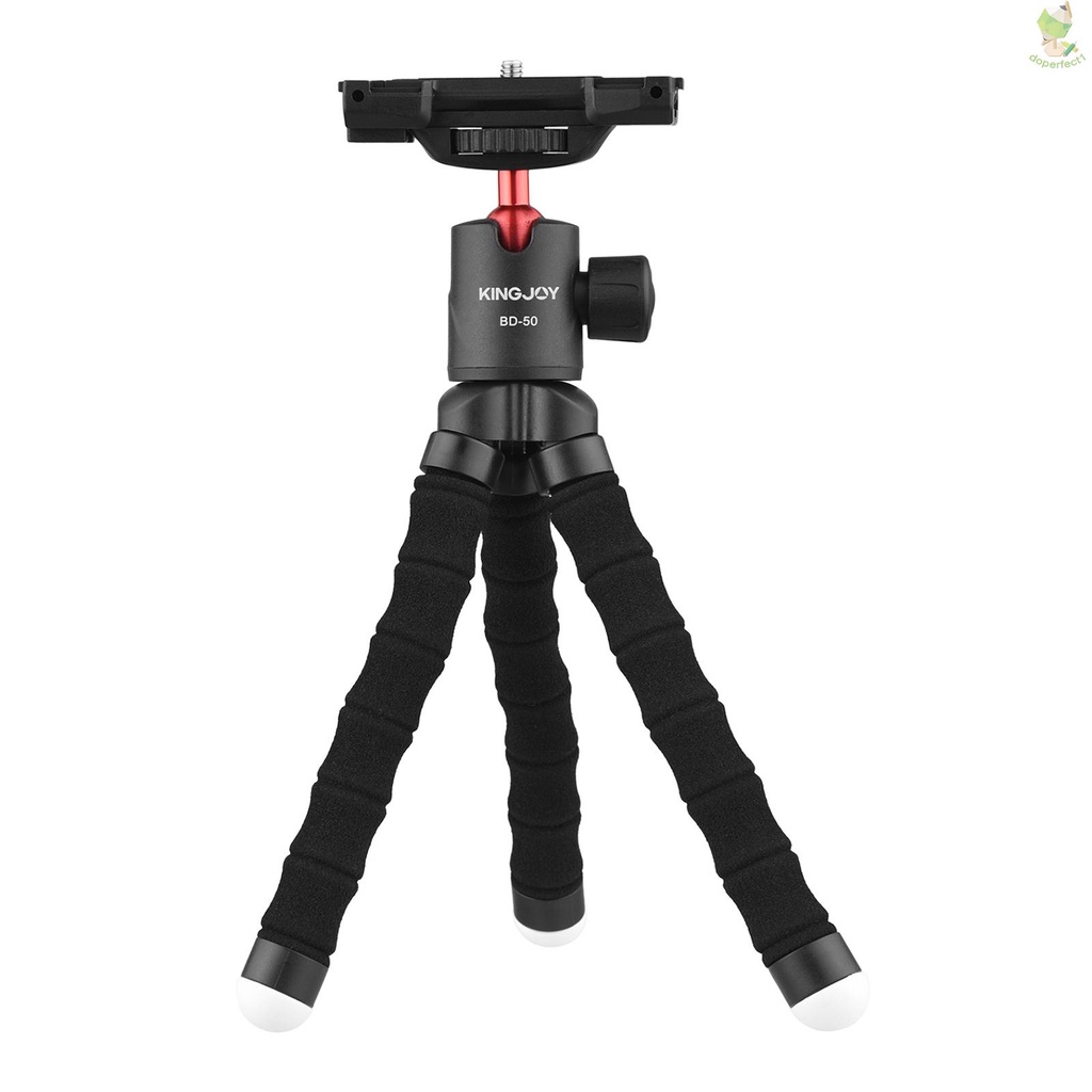 Giá Đỡ Ba Chân Bạch Tuộc Mini Linh Hoạt KT-500 + BD-50 Kẹp Điện Thoại Ẩn 1 / 4 In Came-6.7