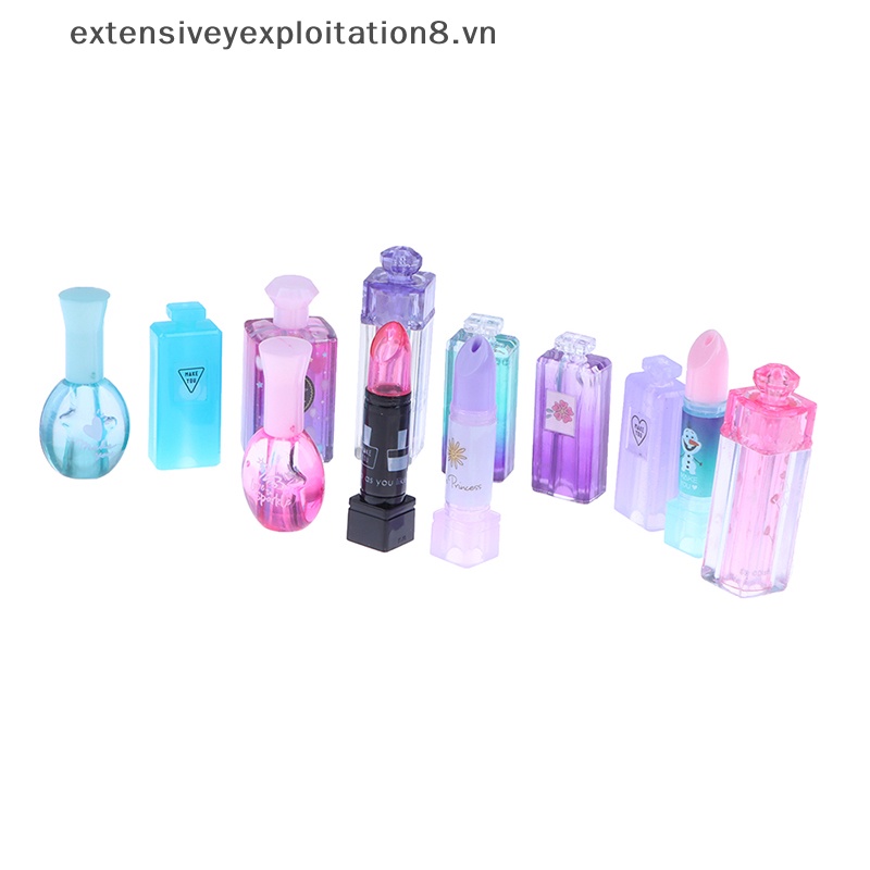 Set 12 Son Bóng 1: 6 Dùng Trang Điểm Cho Nhà Búp Bê