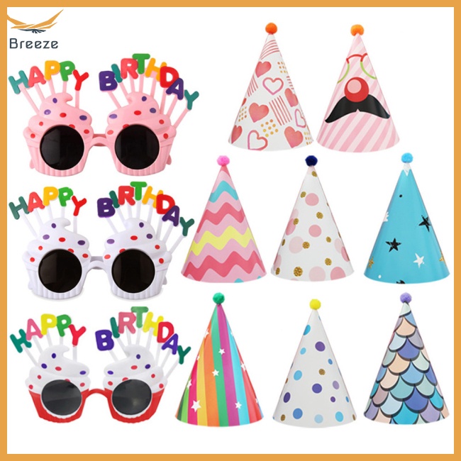 Nón Hình Nón / Kính Mát Vui Nhộn Có Thể Tái Sử Dụng Trang Trí Tiệc Sinh Nhật