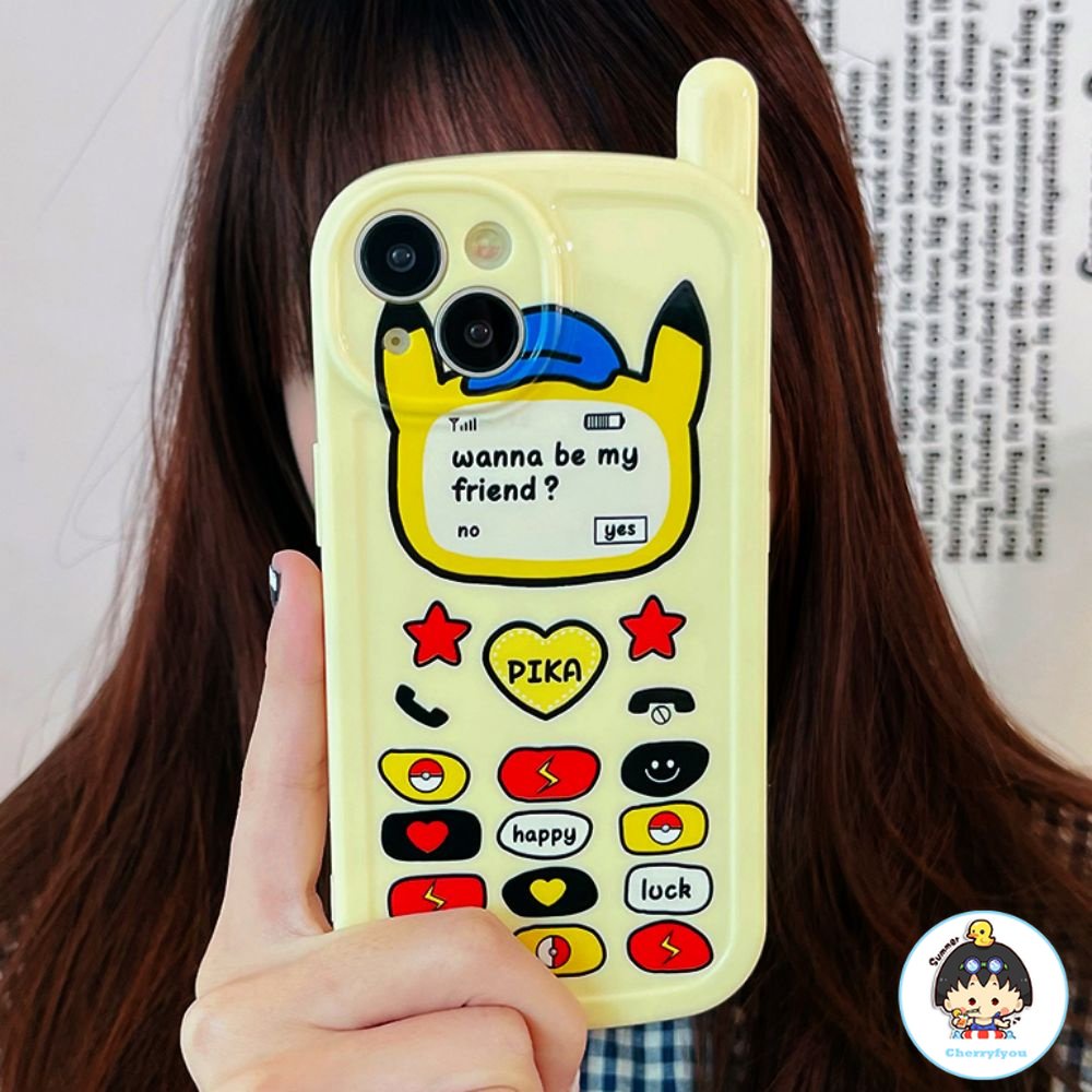 Ốp Điện Thoại TPU Mềm Chống Sốc In Hình Pikachu Cho IPhone 11 14 13 12 Pro Max XS XR 7 8 Plus