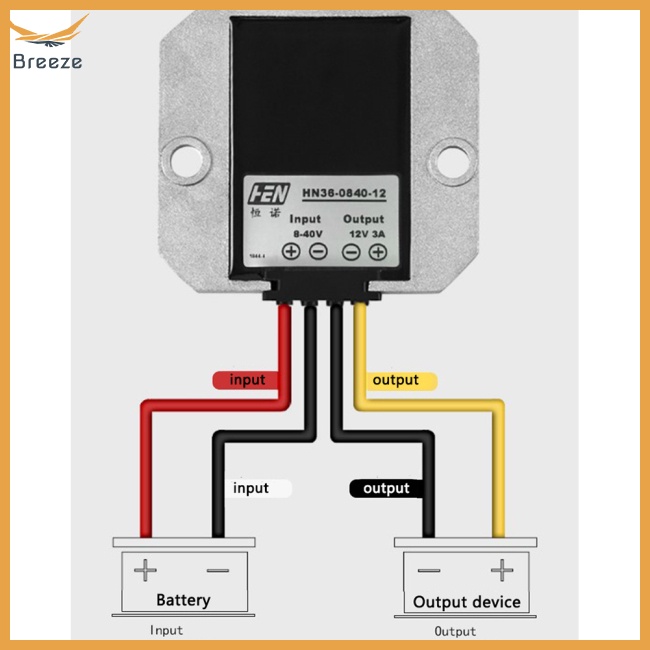 Thiết Bị Điều Chỉnh Điện Áp 8-40v Sang 12v 3a Chống Thấm Nước