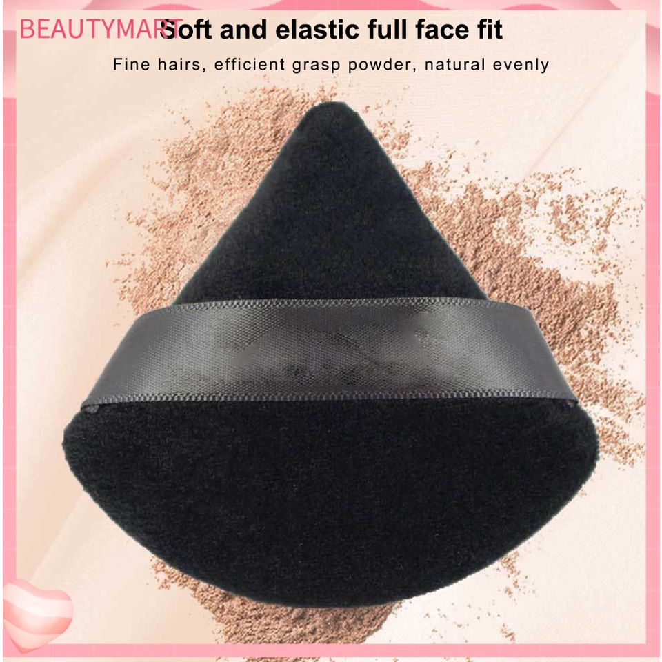 Mút Trang Điểm Hình Tam Giác Bằng Cotton Mềm Nhẹ Nhàng Có Thể Giặt Sạch