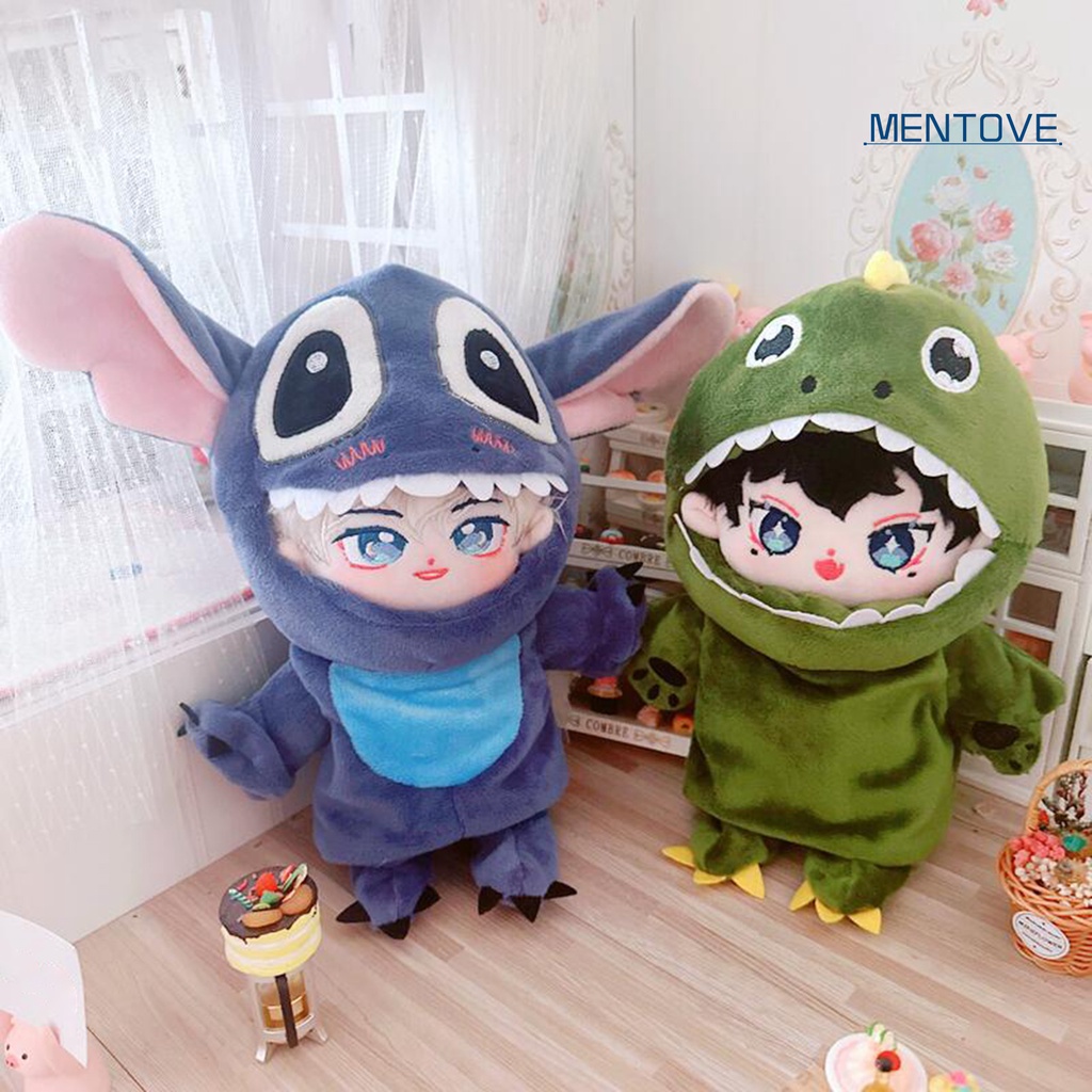 1 Bộ Quần Áo Búp Bê 20cm Bằng Vải Không Thấm Dầu Thoáng Khí Dễ Thương