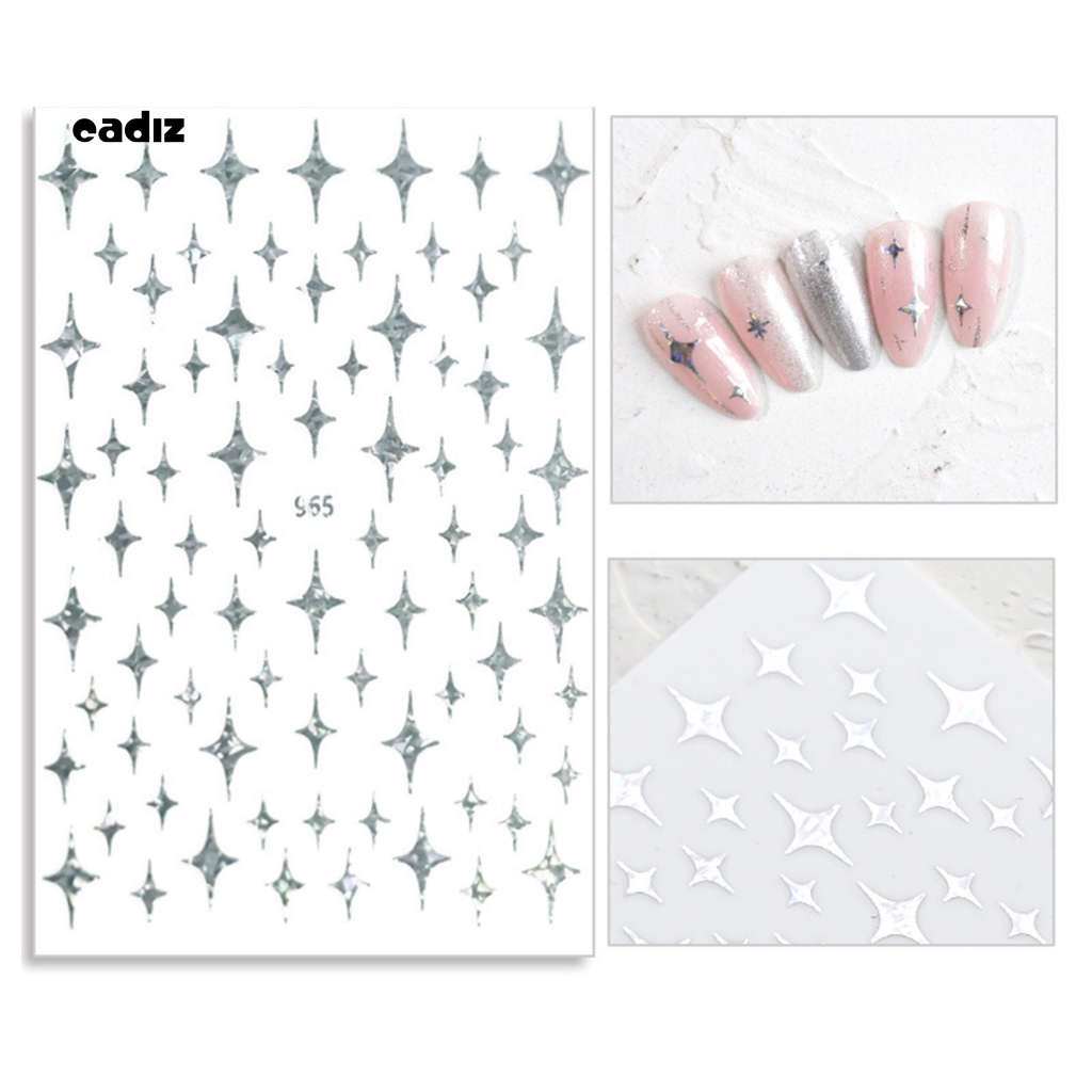 Bộ 7 Miếng Dán Trang Trí Móng Tay 3D Lấp Lánh Dành Cho Nữ