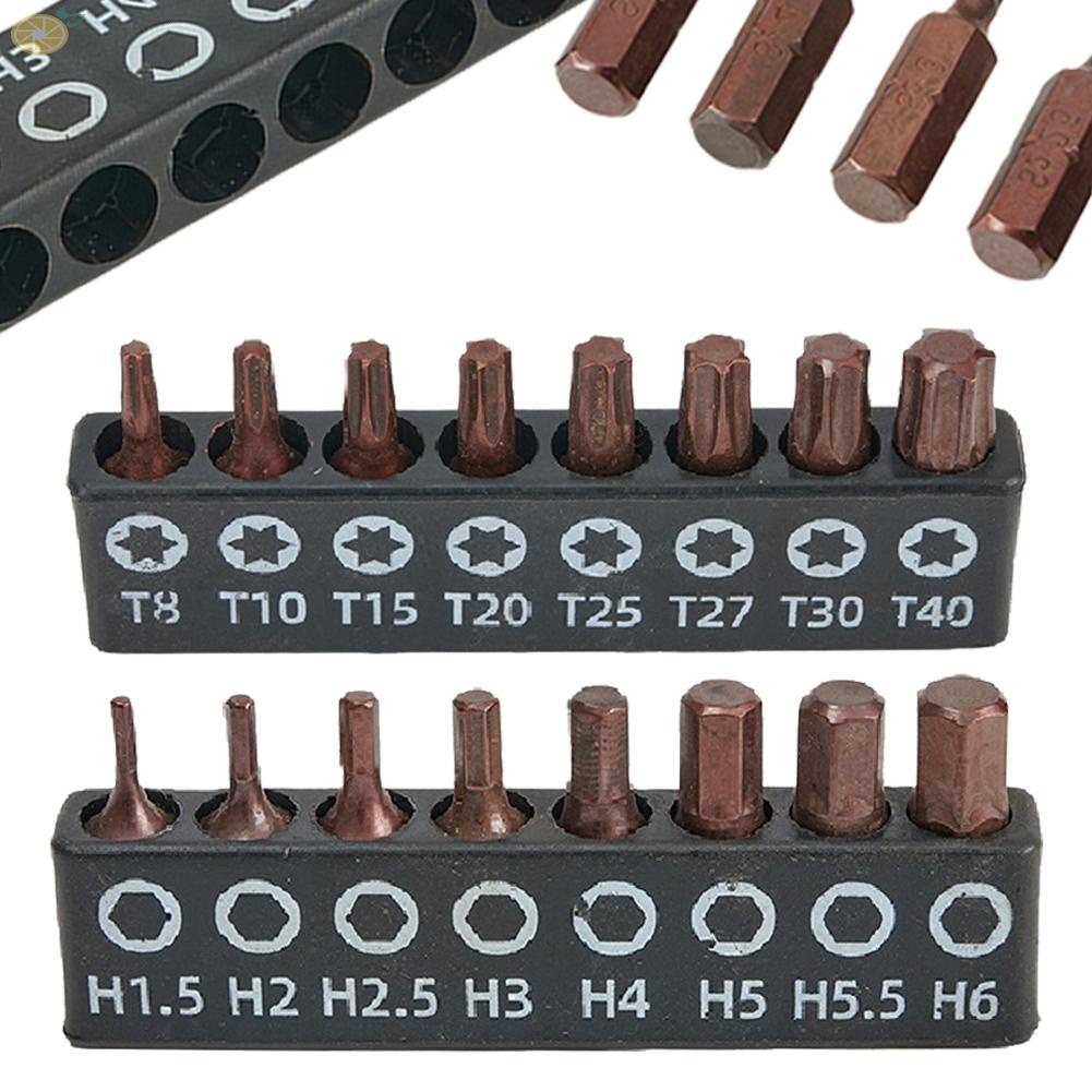 【VARSTR】Screwdriver Bit 100g 16 Pcs/set Accessories Easy To Install High Hardness